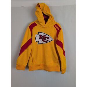 Kansas City Chiefs Pullover Youth Size 6 Yellow  FLAW Jacket Hood Unisex